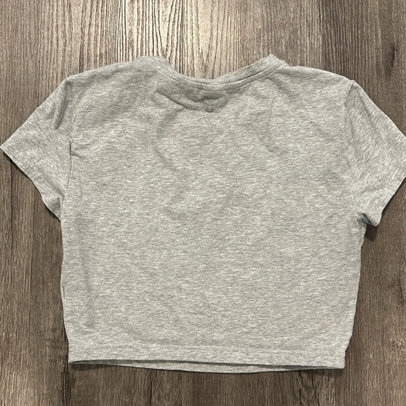 TNA Heather Grey Crop Top - Picture 4 of 4